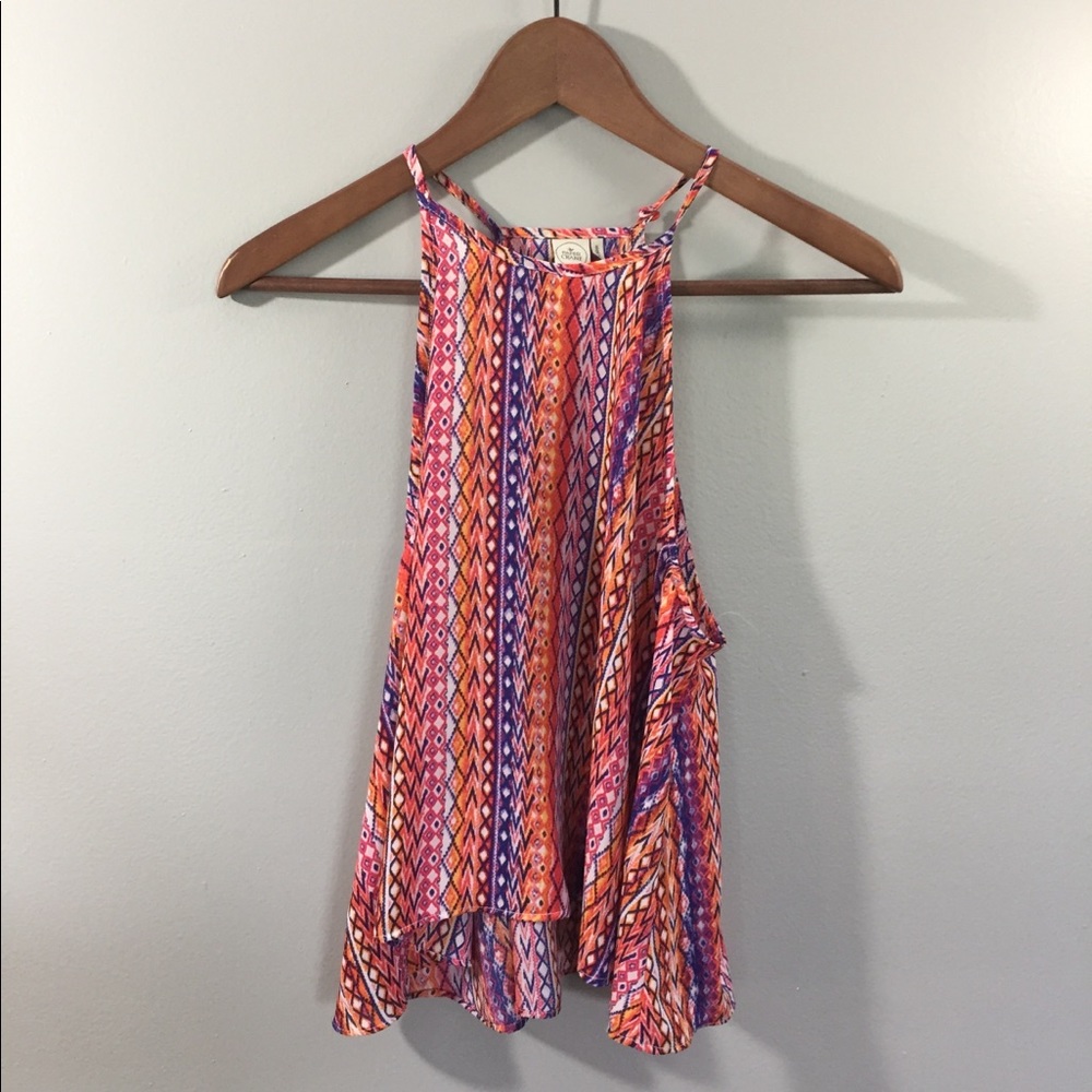 Paper Crane Mixed Print Top